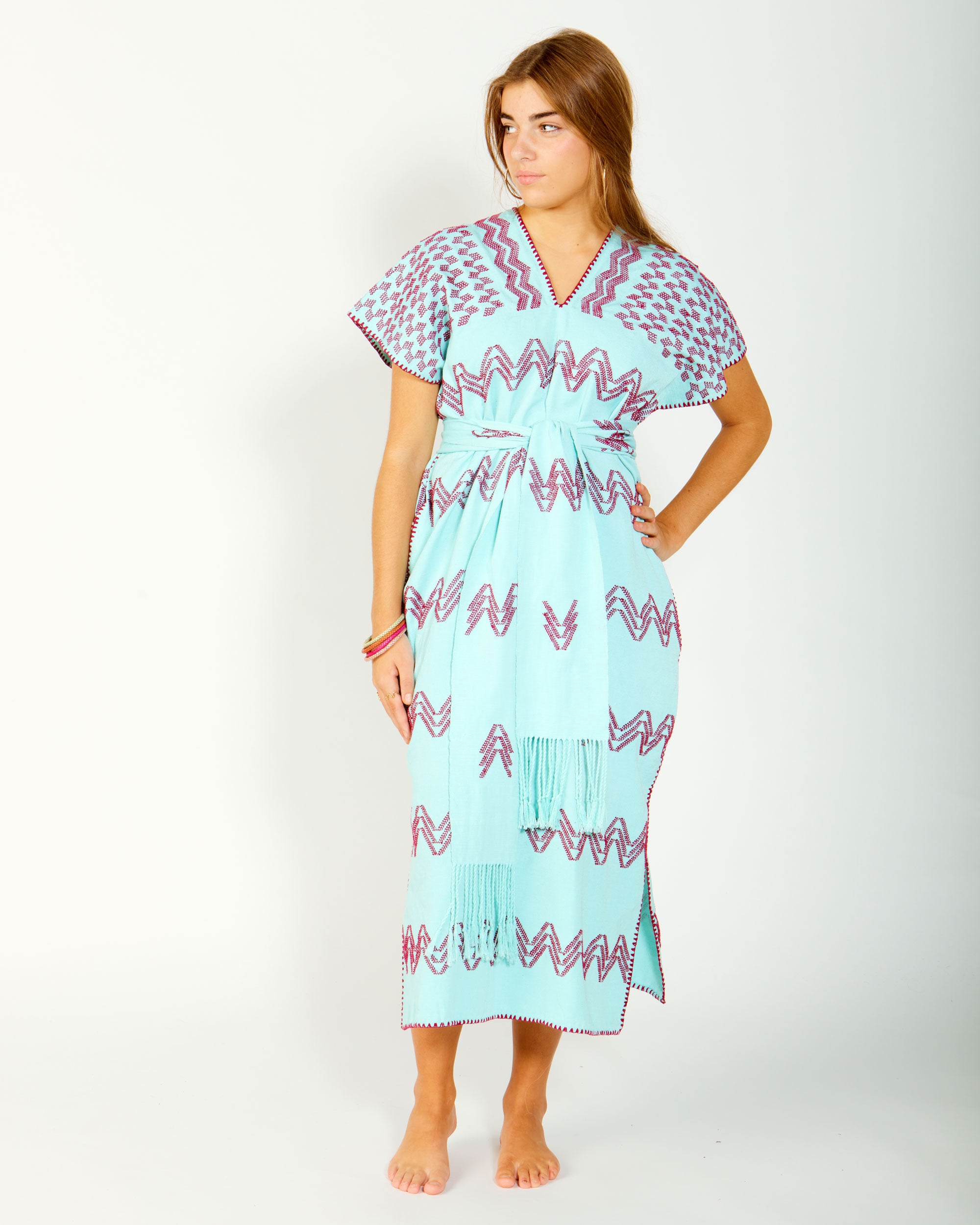 Midi Single Panel Huipil With Belt